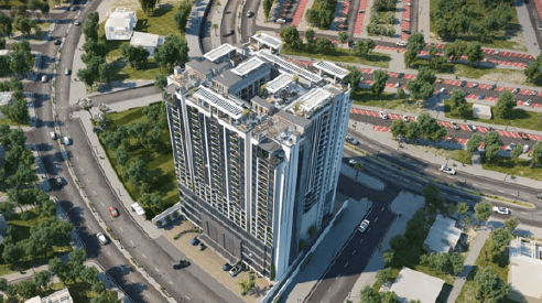 Bird eye-view-Cloud Tower-1(A project by The Cloud Services).Luxury apartments for sale in Islamabad.